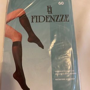 Knee high black socks